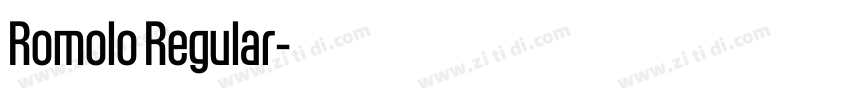 Romolo Regular字体转换 Romolo Regular字体转换